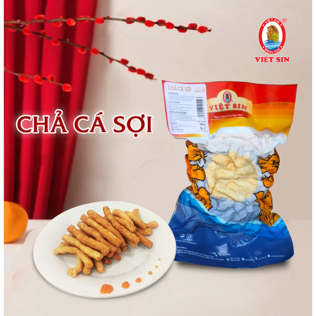 Chả cá sợi Việt Sin – Giòn ngon dai sần sật chuẩn vị truyền thống