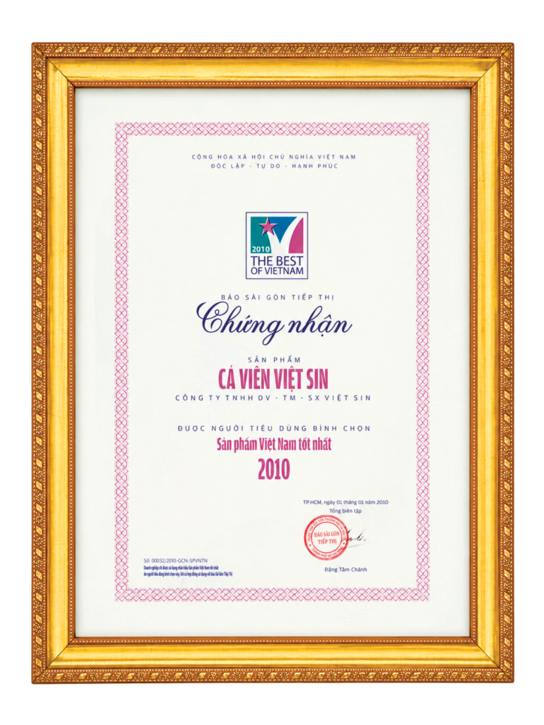 Cá viên - Sản phẩm VN tốt nhất 2010