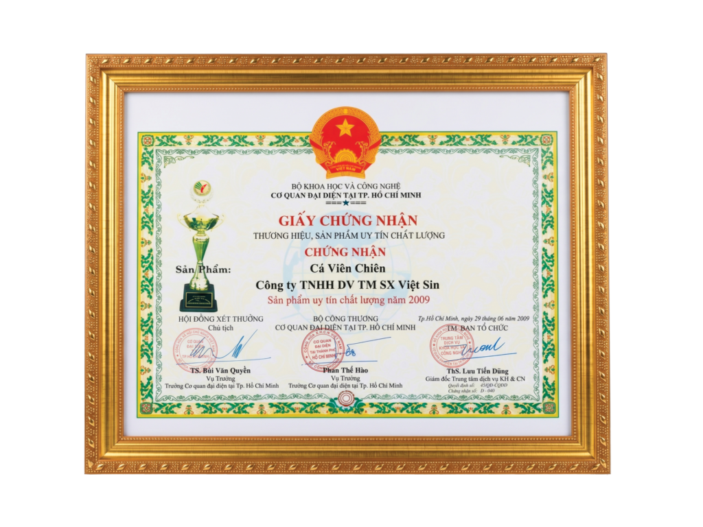 Cá viên sản phẩm uy tín chất lượng 2009