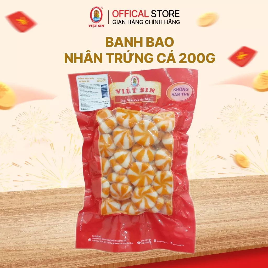 Bánh bao nhân trứng cá