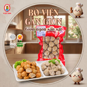 Bò viên gân giòn