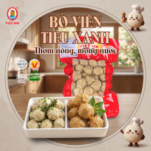 Beef meatballs with green peppercorns
