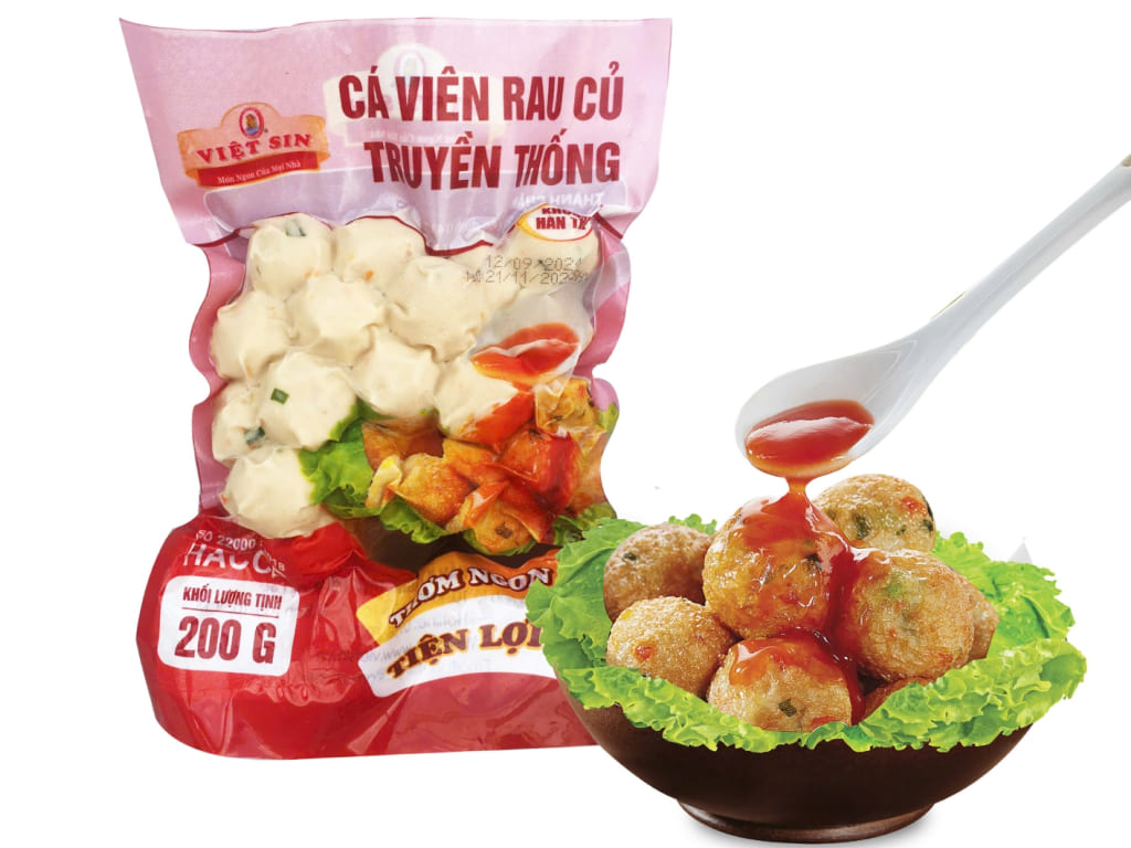 Cá viên rau củ truyền thống