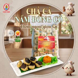 Fish cake with shiitake mushrooms