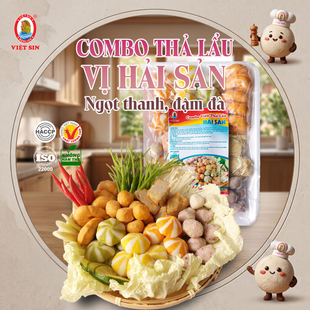 Combo thả lẩu vị hải sản Việt Sin