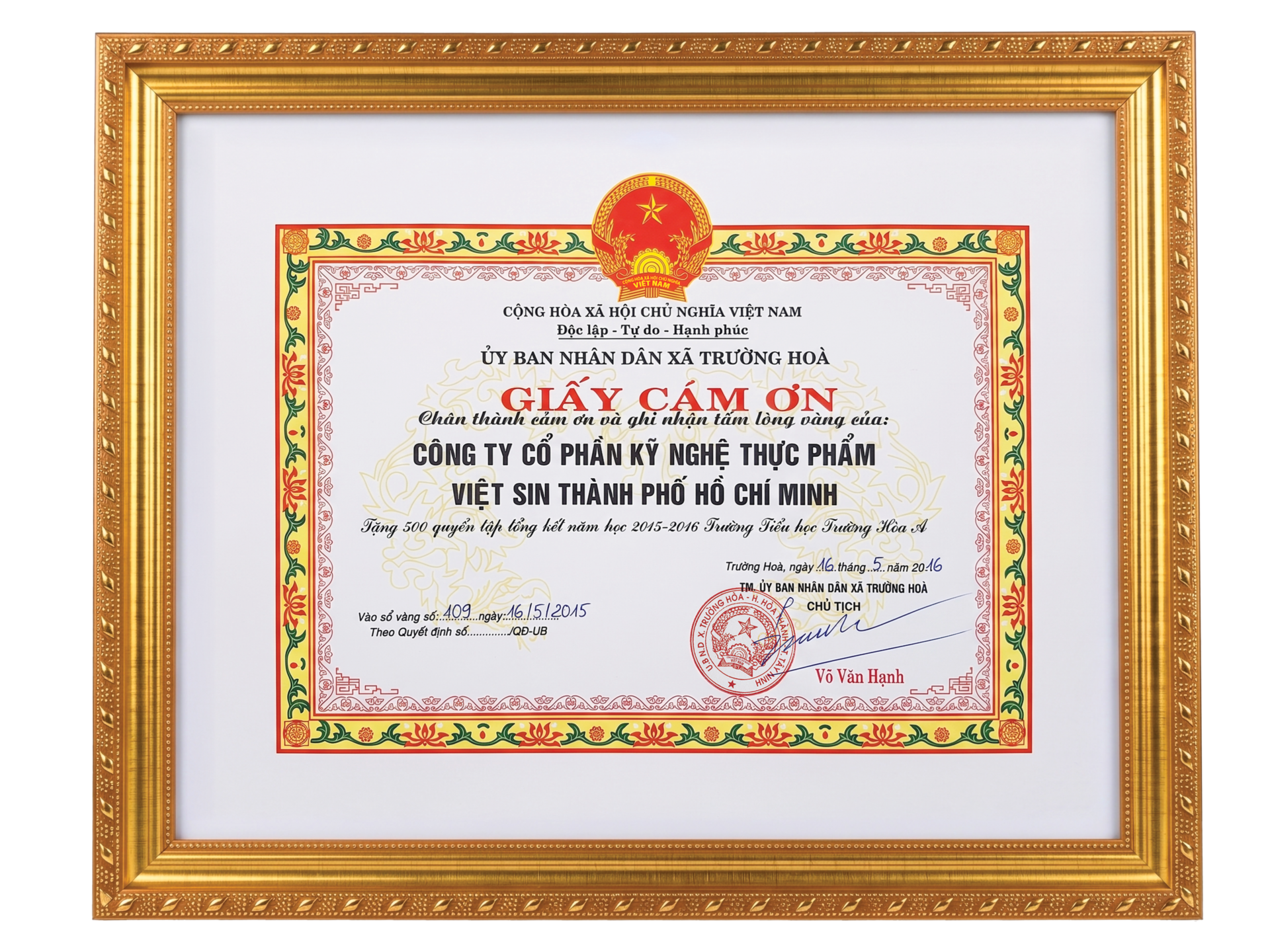 Chứng nhận