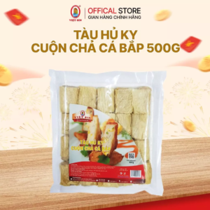 Tàu hũ ky cuộn chả cá bắp