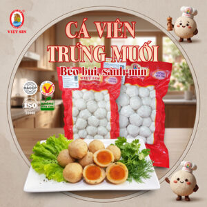 Cá viên trứng muối