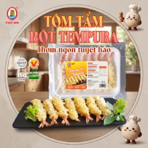Tôm tảm bột Tempura Việt Sin